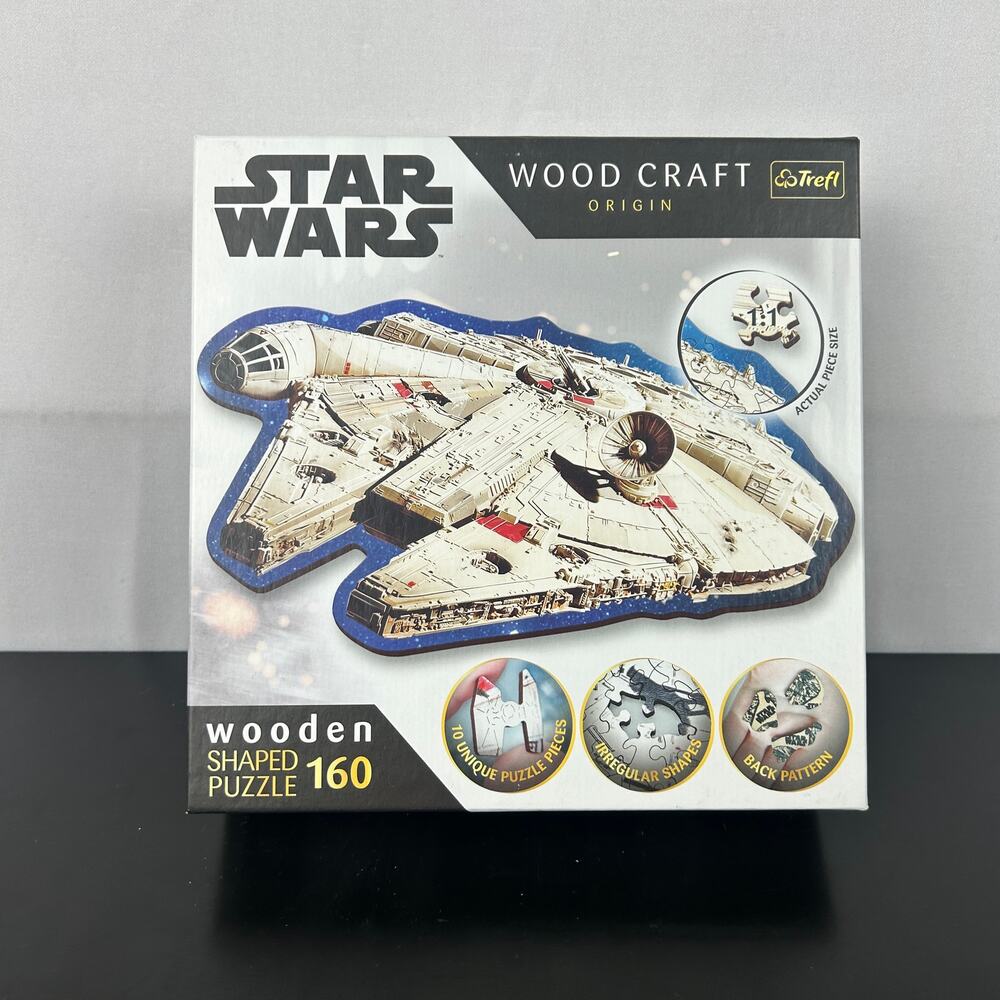 Trefl Star Wars Wood Craft Origin Wooden 160 Piece Millennium Falcon Puzzle20189